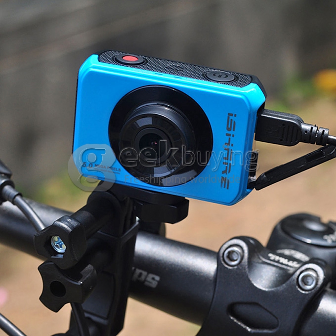 ISHARE S200 Mini Action Sports Camera Standard Version Novatek 12MP 1080P 140 Degree Lens 2.0 Inch HD Camcorder Car DVR- Blue