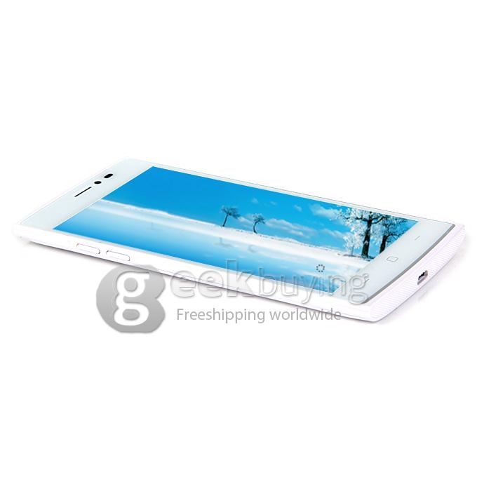 JIAKE V17 5.0inch Android 4.4 Phone QHD MTK6572 Dual Core 1.2GHz 512MB RAM 4GB ROM 2.0MP+0.3MP 3G GPS Smartphone - White