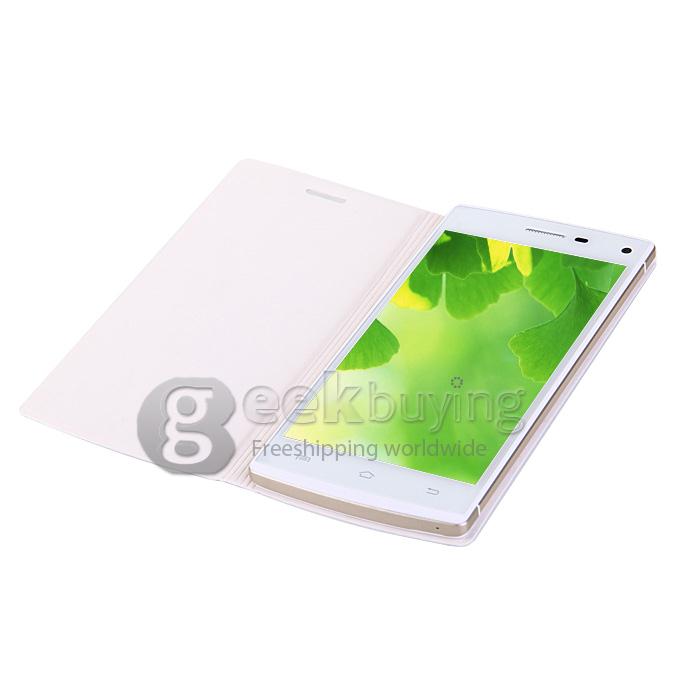 Original High Quality Protective PU Leather Hard Flip Cover Shell for MLAIS M9 Smartphone - White