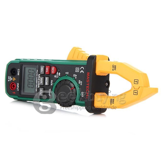 MASTECH MS2109A Digital Clamp Meter AC DC Current Voltage Resistance Tester