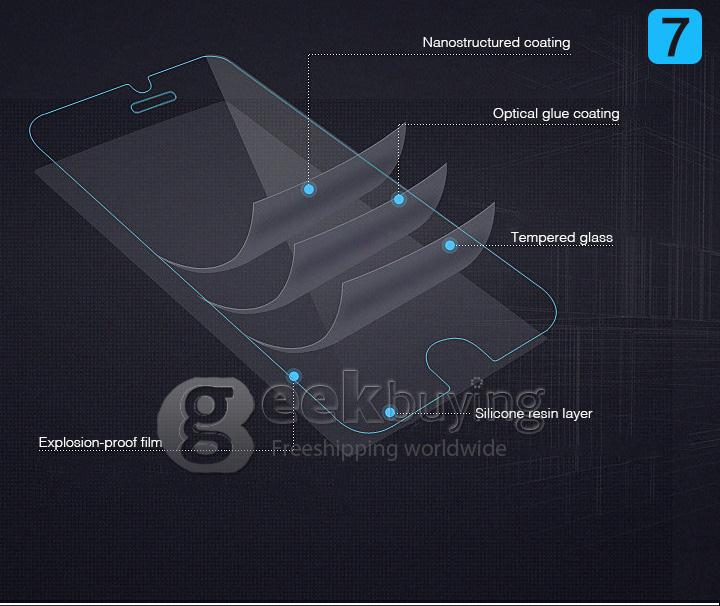 Toughened Glass 0.33mm Screen Protector Film Cover Arc Edge for iPhone 4/4s Back Paste with Individual Package