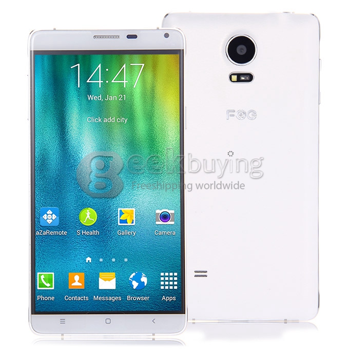 FOG N4 5.7 inch IPS HD Screen Android 4.4 MTK6592 Octa Core 1.7GHz Smartphone 1GB+16GB 13.0MP+5.0MP S-Pen 3G/GPS - White