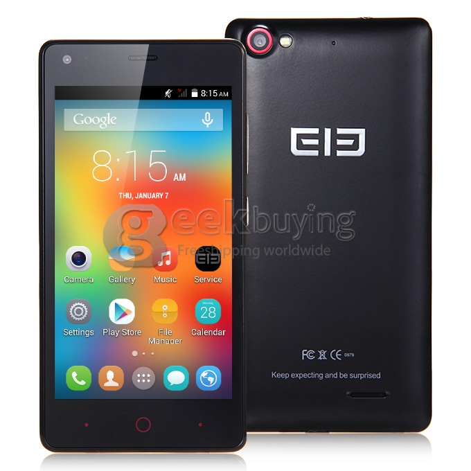 Elephone G1 4.5 inch Android Phone FWVGA IPS MTK6582M Quad Core Android 4.4 Smartphone 4GB ROM 5MP GPS WIFI - Black