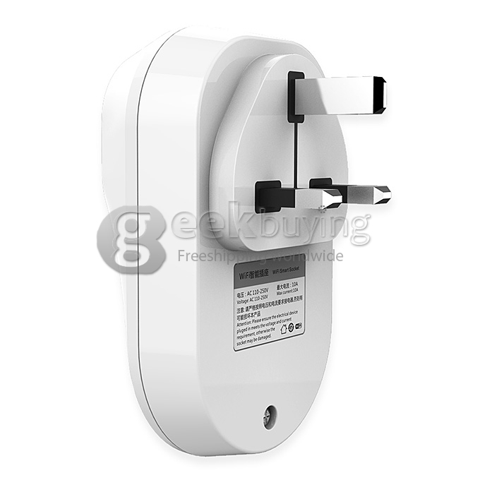 Orvibo Wiwo-S20 WIFI Smart Home Wall Socket Connects AC 110-240V 10A 2000W for Iphone Android (UK plug) - White