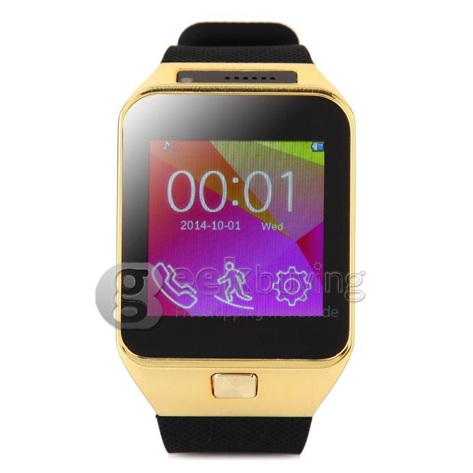 ZGPAX S29 Smart Watch Phone Bluetooth Watch Quad Band 1.54 Inch FM 1.3MP Camera Multi-language - Golden