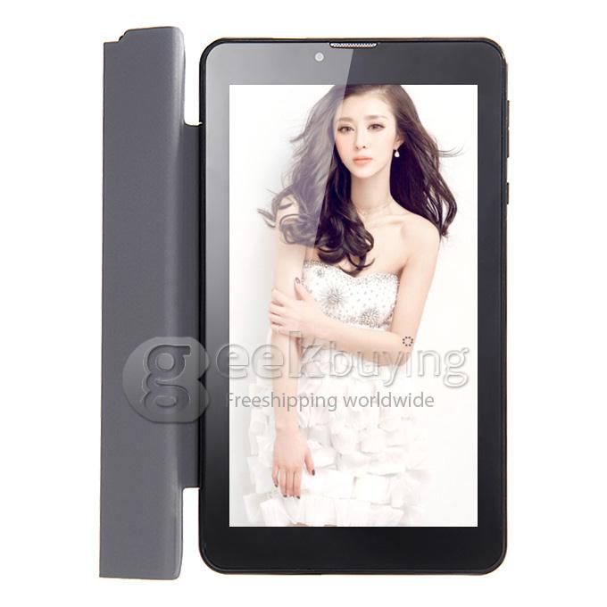 F729-6 3G Phone Call 7 Inch Tablet PC Android 4.2 MTK6572 1024*600 Pixels Capacitive Screen BT - Black