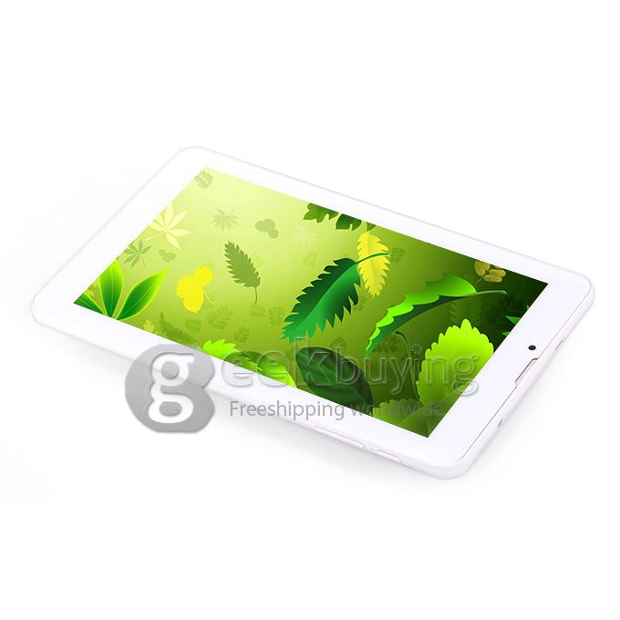 H718 7Inch 3G Phone Call Tablet PC Android 4.4 OS 1GB/8GB BT Dual Cameras - White
