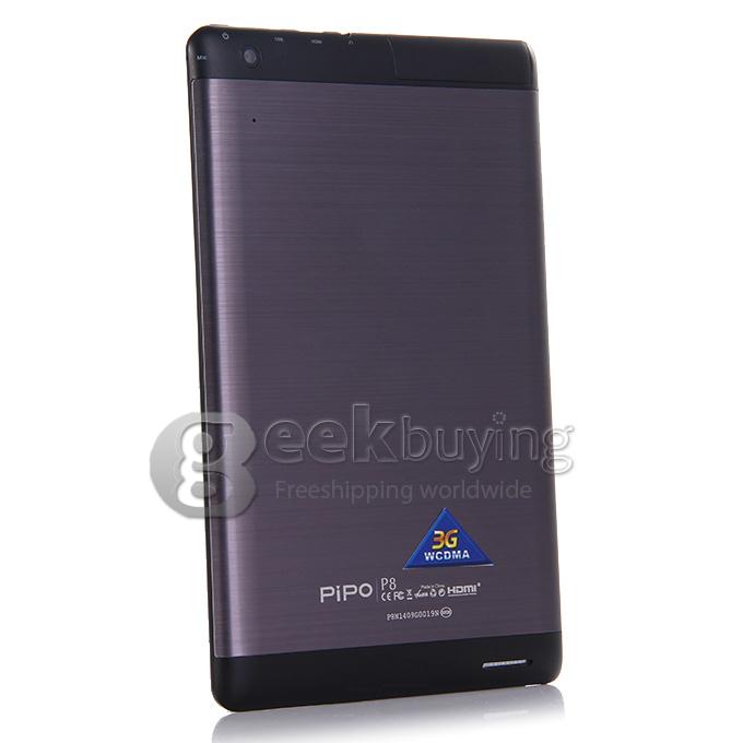 PiPO P8 7.85 Inch 3G Phone Call Tablet PC Quad Core 1.8GHz Android 4.4 2048*1536 Retina Touch Screen 2GB/32GB - Black