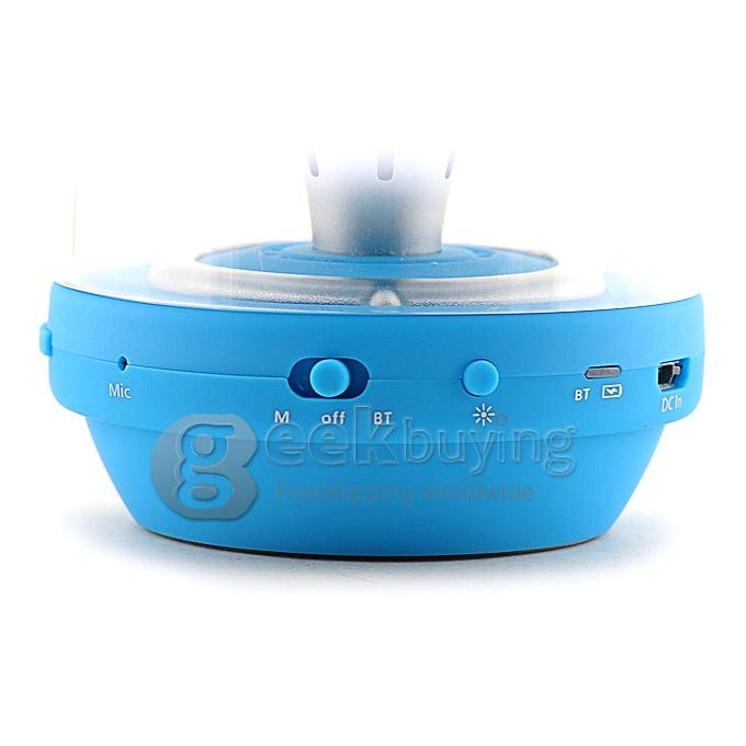 Mini 009 Bluetooth Glare Magic Lamp Speaker Audio Wireless Subwoofer Support TF Card Hands-free Call - Blue