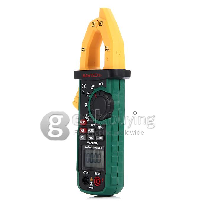 MASTECH MS2109A Digital Clamp Meter AC DC Current Voltage Resistance Tester
