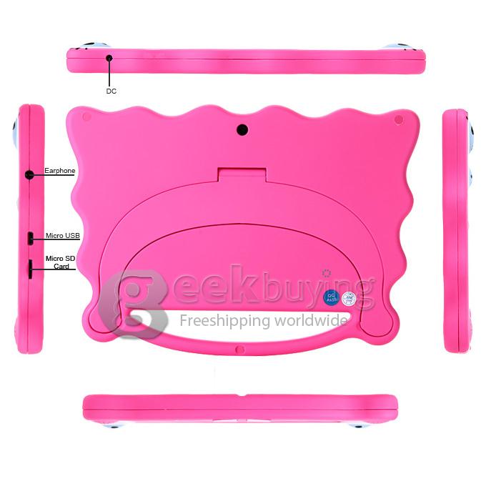 7C08 7 Inch A23 Android 4.4 Tablet PC 8G ROM Children's Tablet(can be controlled by the parents) Dual Cameras - Pink