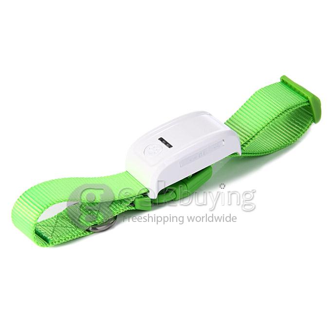 KH-909 Waterproof GPS / GSM Pet Data Tracker Recorder For Cat Dog with Collar (EU Plug) - Green
