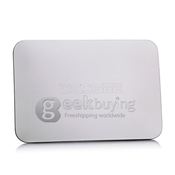 DOOGEE ARMOR-4000 4000mAh Universal Li-Polymer Dual USB Power Bank for IPHONE / Samsung Smartphone - Silver