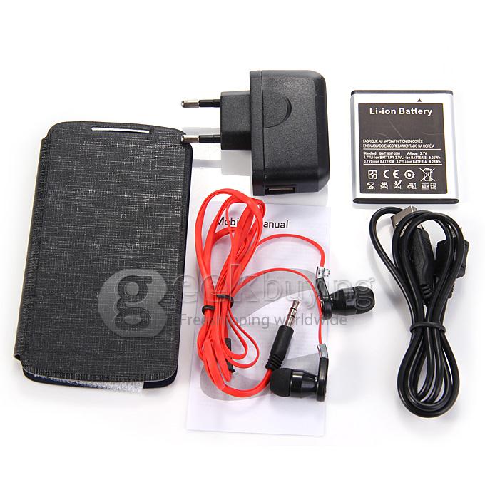 H-mobile F5 4.0 Inch Android 4.2 OS Cell Phone MTK6572 Dual Core 1.0GHz Smartphone 2.0MP Bluetooth WIFI - Black