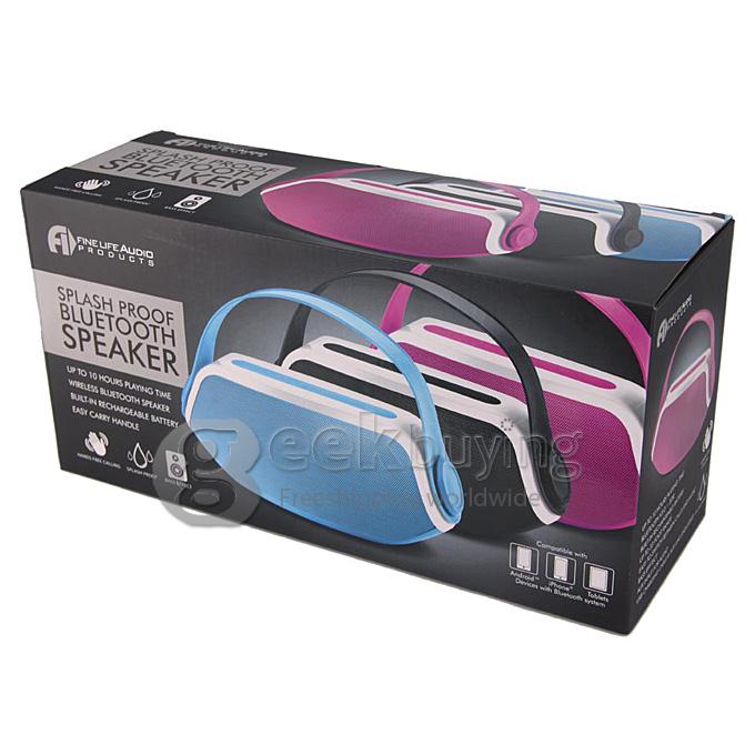 Portable Hand-held Wireless Bluetooth Audio Speaker Car Hands-free Call - Blue