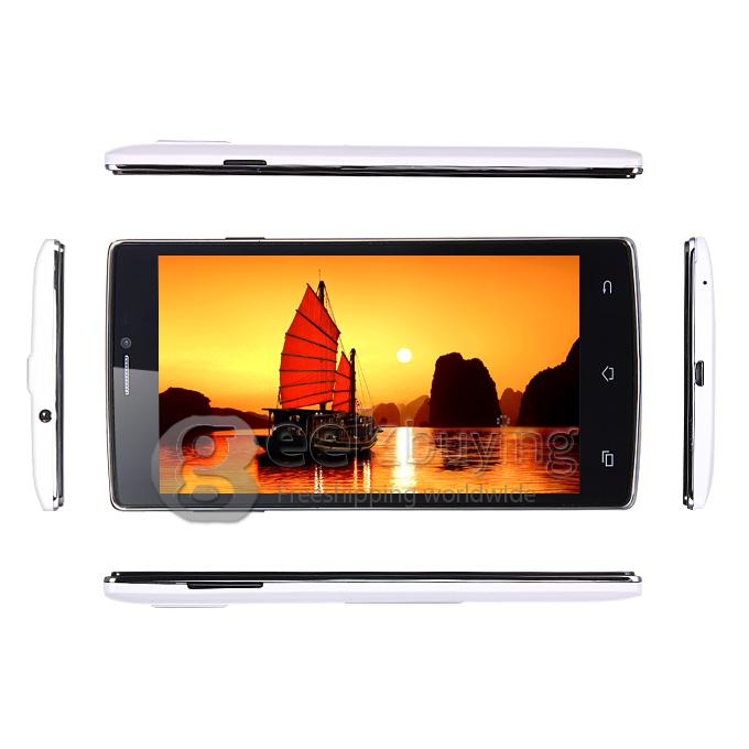 JIAKE G7 5.5inch MTK6582 Quad Core 1.3GHz Smartphone QHD Android 4.4 512MB RAM 4GB ROM 5.0MP+0.3MP 3G GPS - White