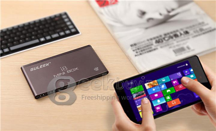 GULEEK i8 Windows 8.1 Mini TV Stick 1.8GHz Quad Core Intel Z3735F 2G RAM 16G ROM 802.11 b/g/n LAN BT4.0 HDMI 1080P