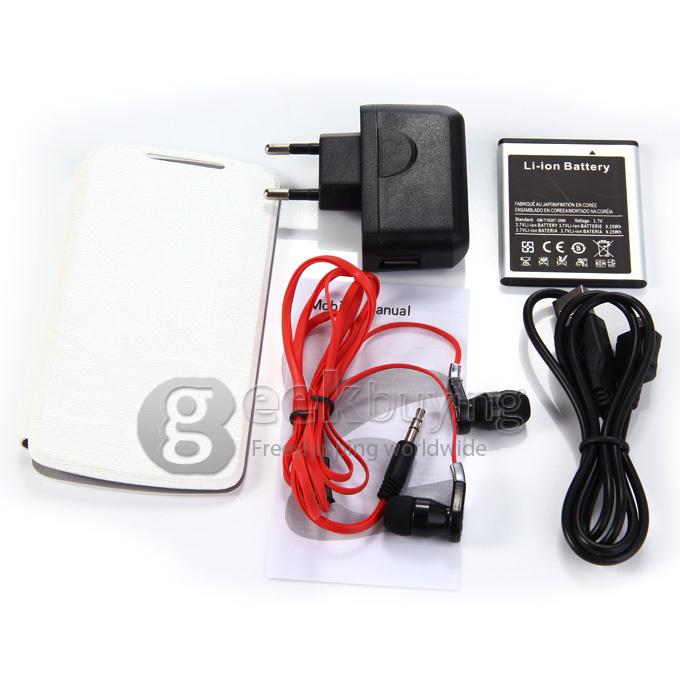 H-mobile F5 4.0 Inch Android 4.2 OS Cell Phone MTK6572 Dual Core 1.0GHz Smartphone 2.0MP Bluetooth WIFI - Blue