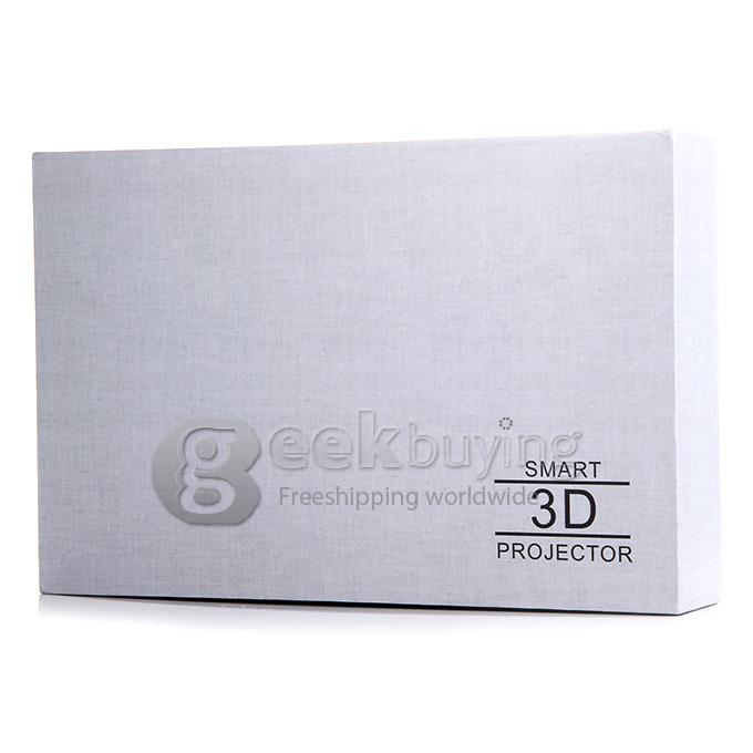 P722 Smart Android 3D Projector 300 Lumens ATM7039 1G RAM 16G ROM 2.4G/5G WIFI Bluetooth WXGA 1280x800P - Gold