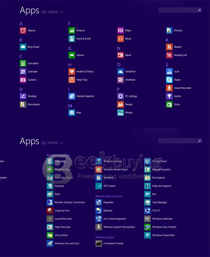 Ainol Novo W8 8 Inch Windows 8.1 OS Tablet PC 1280*800 Quad Core 2GB/32GB GPS IPS Capacitive Screen - Black