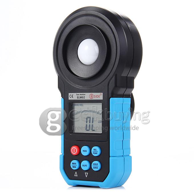 BSIDE ELM02 Professional Digital Light Meter LUX FC Light Meter Peak Measurement Unit Conversion