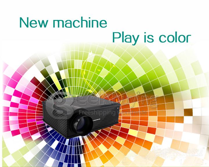 ProHome PH580S LED Projector Multimedia HD 1080P 1280*800 3200 Lumens HDMI USB VGA for Smartphone Home Theater Black