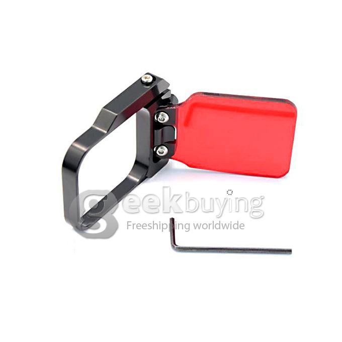 Flip Filter Diving Lens Cover for GOPRO Hero 3 / SJ 4000 - Red