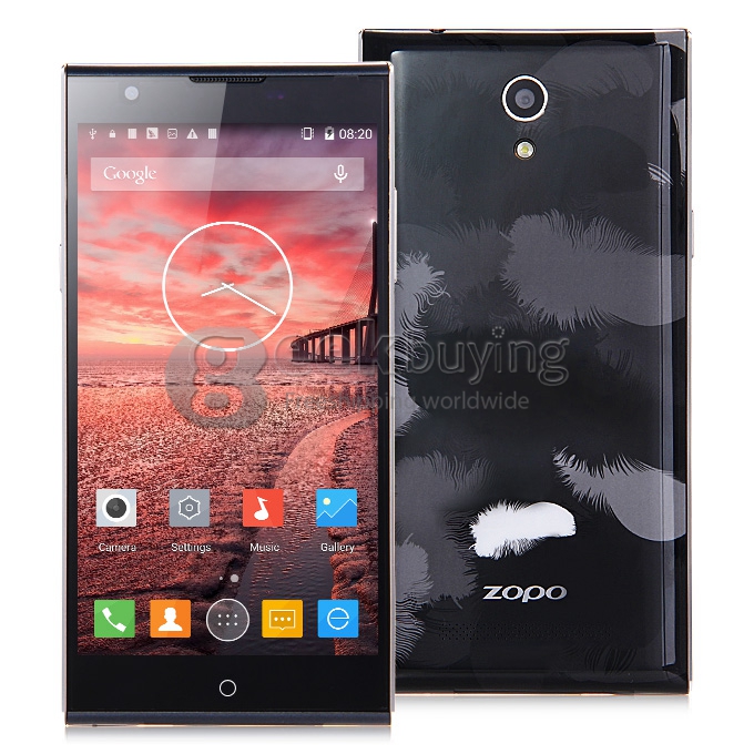 ZOPO ZP920 4G LTE Android 4.4 Smartphone 5.2 Inch IPS FHD Screen MTK6752 Octa Core 2GB RAM 16GB ROM 13.2MP GPS Wifi Miracast - Black