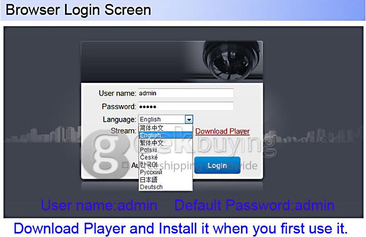 IPCC-B24 2.0 Megapixel Full HD 1080P Wireless Network IR-Bullet Camera(US Plug)