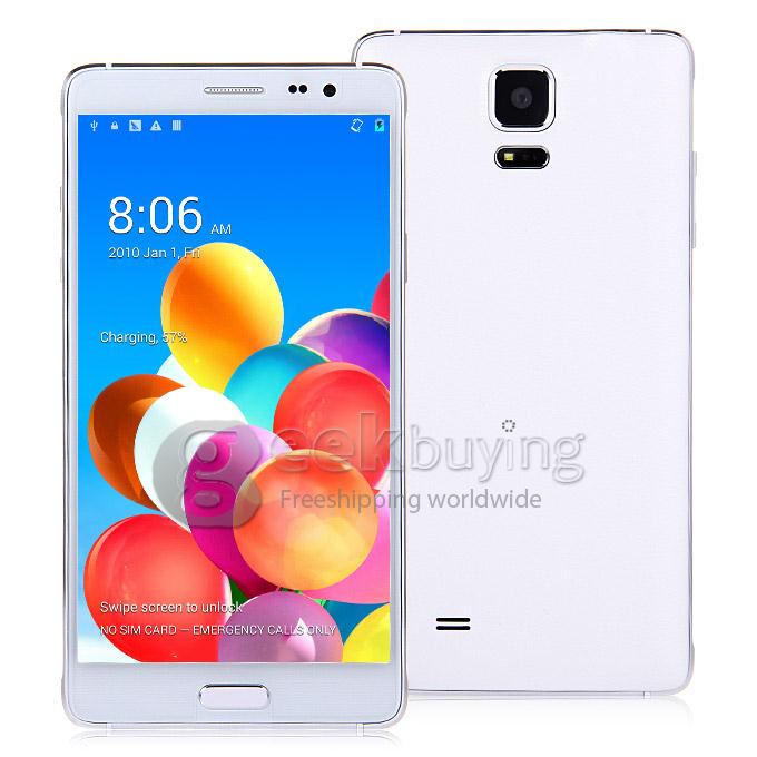 Kingelon N9588 5.7Inch MTK6592 Android 4.4 Phone Octa Core 1GB+16GB IPS HD SmartPhone 8.0MP Camera 3G GPS OTG - White