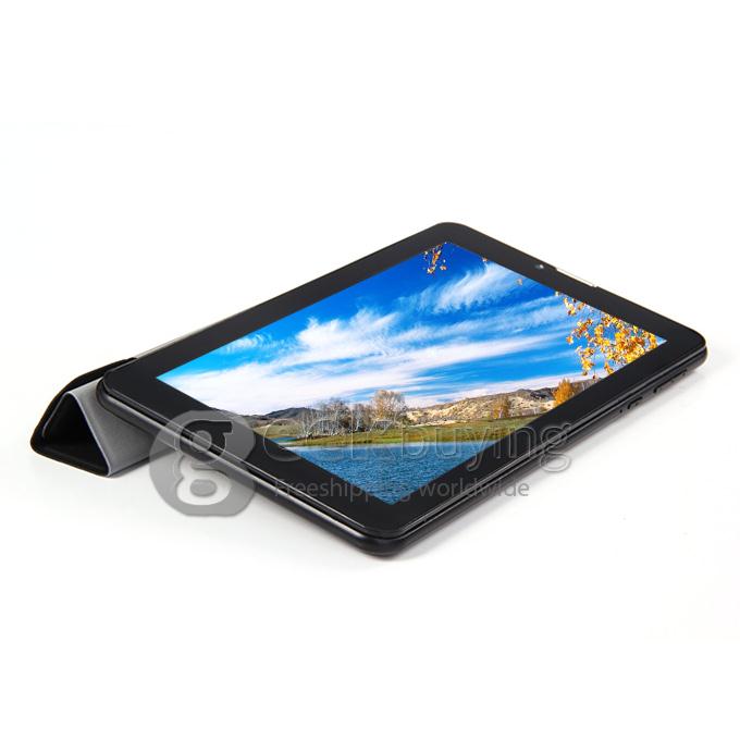 F729-6 3G Phone Call 7 Inch Tablet PC Android 4.2 MTK6572 1024*600 Pixels Capacitive Screen BT - Black