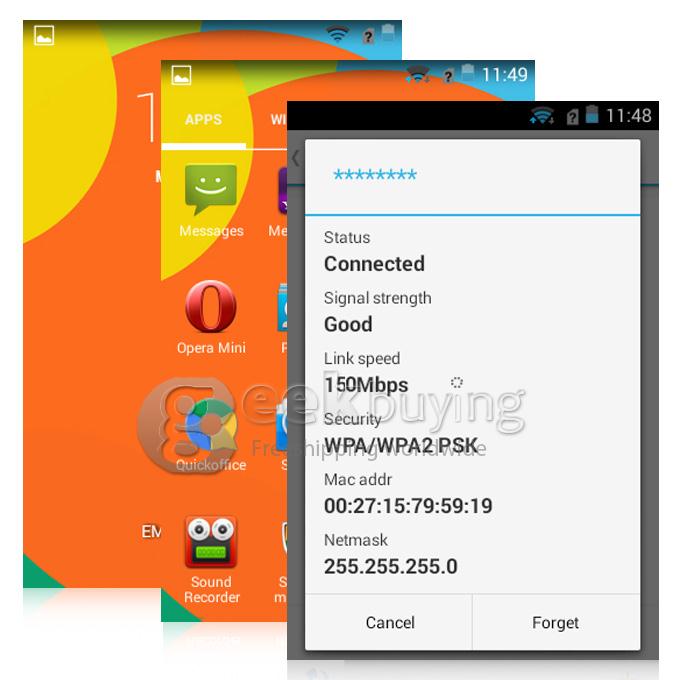 B-MAGIC Mini G3 SC7715 Android 4.4 Phone Dual Core 1.0GHz 3.5Inch Spreadtrum CPU 3G/Bluetooth SmartPhone - White