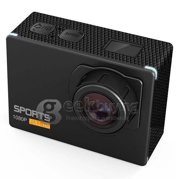ISHARE S800W WIFI 2.0inch Outdoor Sports Camera 1920*1080 30fps 170 Degree CAR DVR Build-in Free App - Black