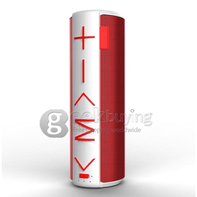YM-C06 Portable Wireless Mini Bluetooth Speaker with 1800mah Battery Support Mic TF Card - Red