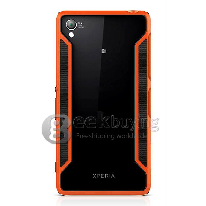 Nillkin Frame Series Protective Cover Shell Bumper PC+TPU Case for SONY Xperia Z3/L55 - Orange