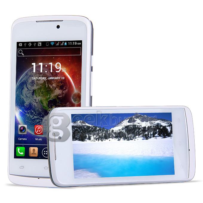 H-mobile F5 4.0 Inch Android 4.2 OS Cell Phone MTK6572 Dual Core 1.0GHz Smartphone 2.0MP Bluetooth WIFI - White