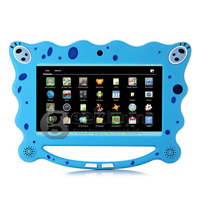 7C08 7 Inch A23 Android 4.4 Tablet PC 8G ROM Children's Tablet(can be controlled by the parents) Dual Cameras - Blue