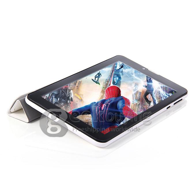 F729-6 3G Phone Call 7 Inch Tablet PC Android 4.2 MTK6572 1024*600 Pixels Capacitive Screen BT - White