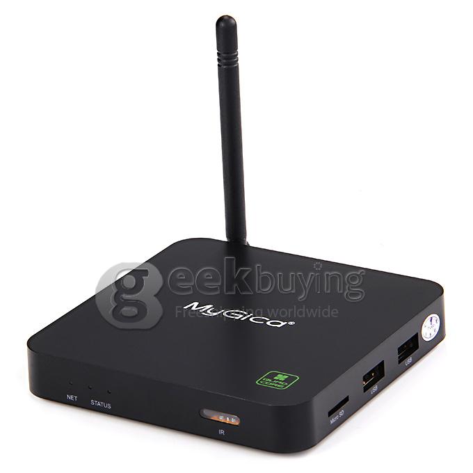 Geniatech MyGica ATV585 Android Enjoy TV BOX Amlogic S805-B XBMC 13.2 H.265 1080P Android 4.4 1G RAM 8G ROM Bluetooth - Black