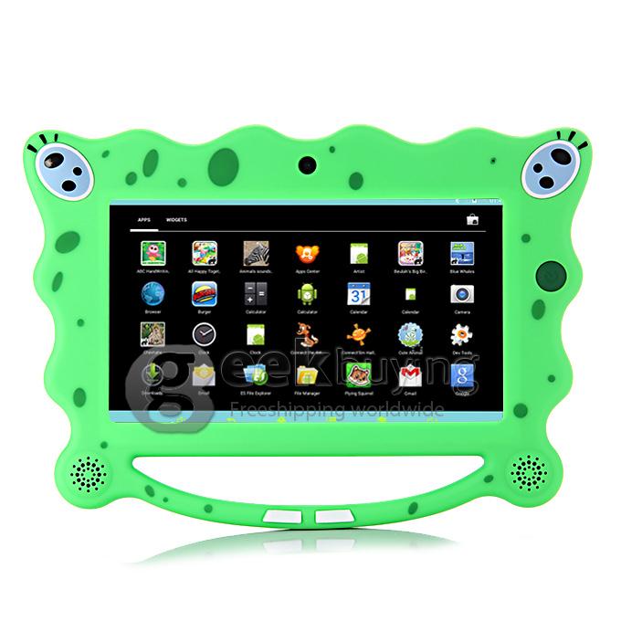7C08 7 Inch A23 Android 4.4 Tablet PC 8G ROM Children's Tablet(can be controlled by the parents) Dual Cameras - Green