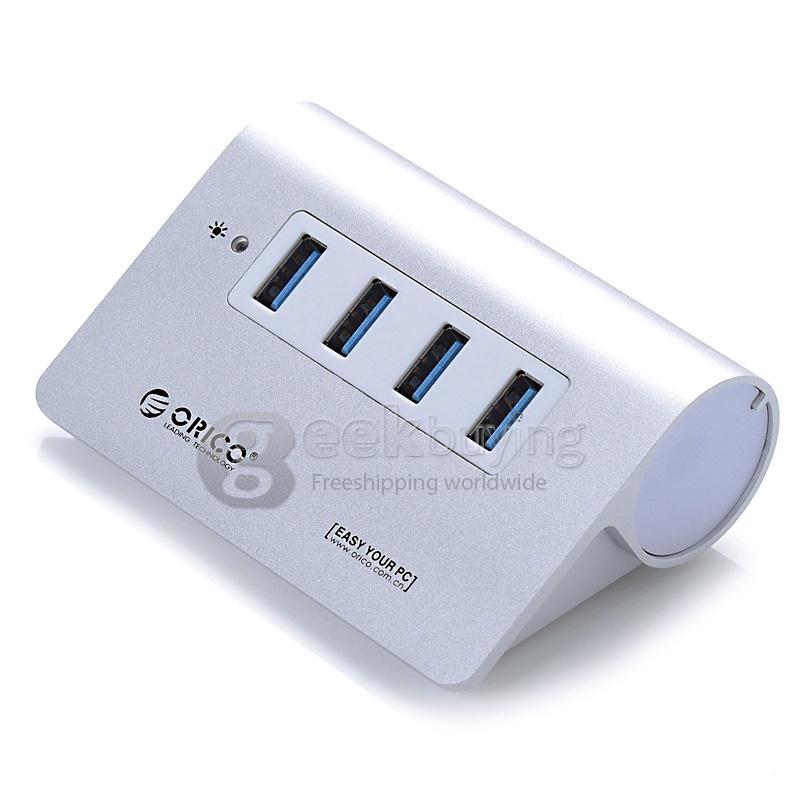 ORICO M3H7 Aluminum Super Speed 7 Ports USB 3.0 HUB with Power Adapter for Macbook Notebook PC Laptop - White
