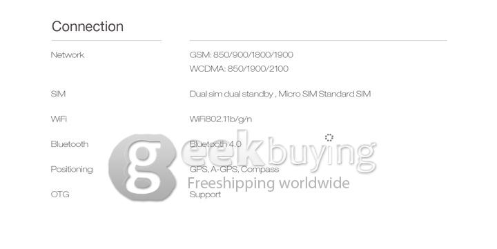 Ulefone Be X 4.5 Inch Android 4.4 Smartphone MTK6592M Octa Core 1.4GHz 1GB RAM 8GB ROM 8.0MP 3G/GPS Miracast-Dark Blue