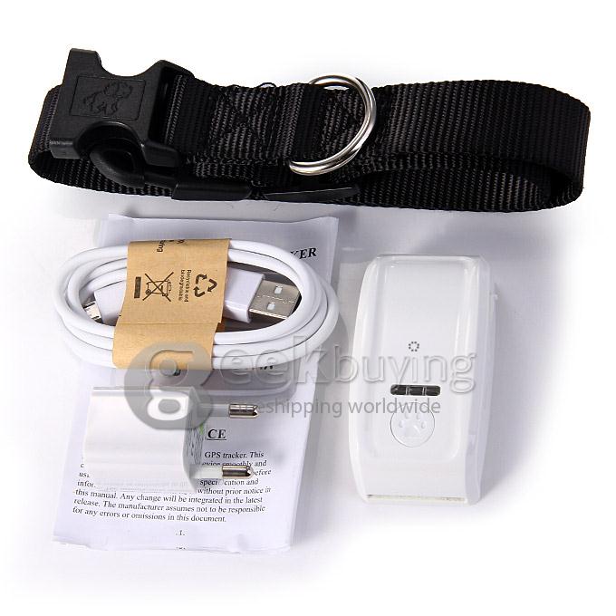 KH-909 Waterproof GPS / GSM Pet Data Tracker Recorder For Cat Dog with Collar (EU Plug) - Black