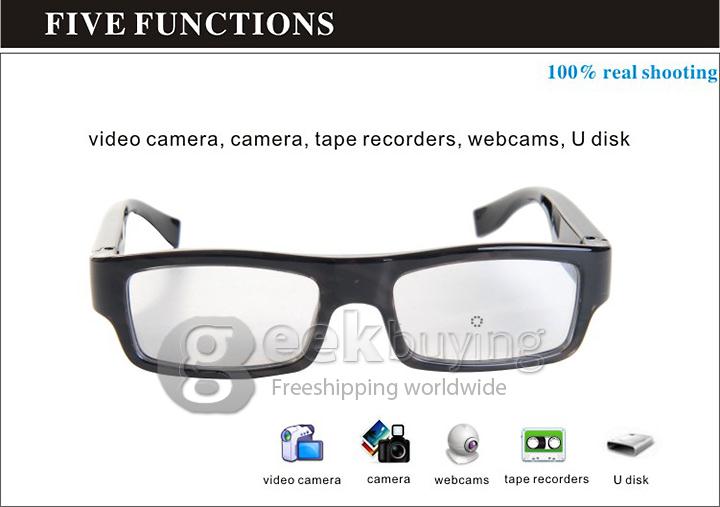 G3000 HD 720P Camera Glasses Hidden Eyewear DVR Video Recorder Camcorder - Black