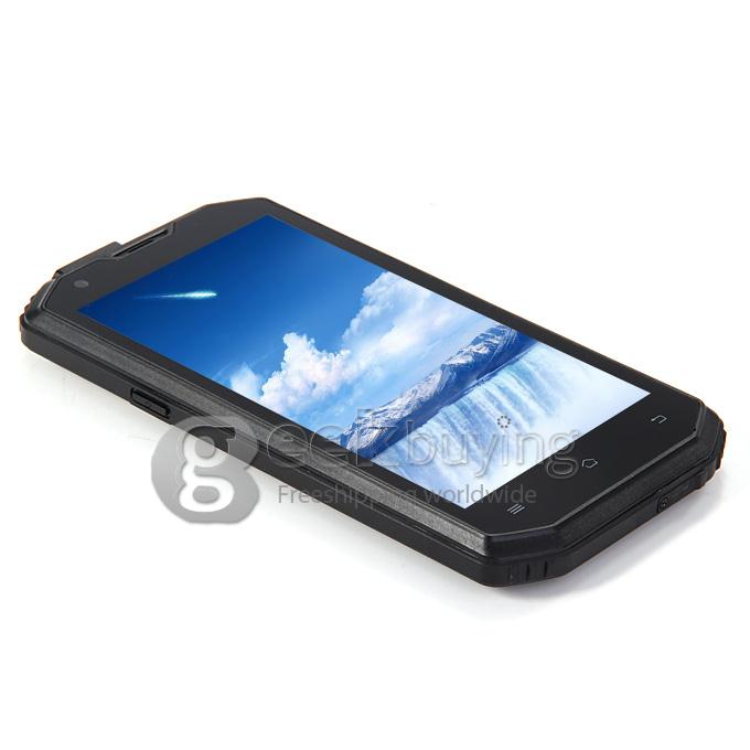 Rugged Smartphone A8 IP68 5.5inch Waterproof Android 4.4 Phone Qualcomm MSM8916 Quad Core 1GB 8GB Smartphone 8.0MP 4G LTE- Black