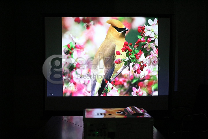 ProHome PH580 LED Projector Multimedia HD 1080P 1280*800 3200 Lumens HDMI USB VGA for Smartphone Game Home Theater White