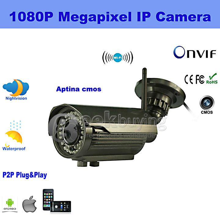 IPCC-B24 2.0 Megapixel Full HD 1080P Wireless Network IR-Bullet Camera(US Plug)