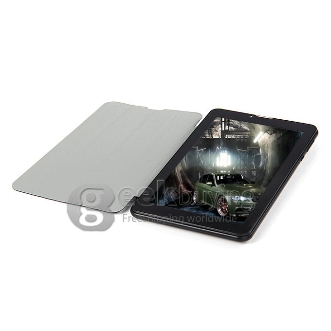 F729-6 3G Phone Call 7 Inch Tablet PC Android 4.2 MTK6572 1024*600 Pixels Capacitive Screen BT - Black