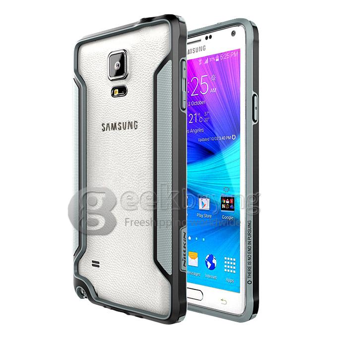 Nillkin Frame Series Protective Cover Shell Bumper PC+TPU Case for SAMSUNG Galaxy N9100/NOTE 4 - Black
