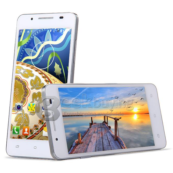 MPIE MP158+ 5.0 Inch Android 4.4 Cell Phone MTK6582 1.3GHz Quad core QHD IPS 512MB 4GB 5.0MP 3G/GPS Smartphone - White